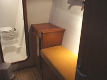 Front starboard cabin and bathroom