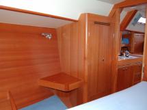 Forward cabin, desk and locker