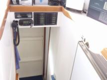 Starboard hull companionway
