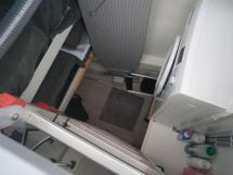 Starboard bow compartment, laundry
