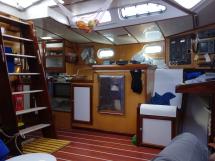 Trireme 50 - Companionway and galley
