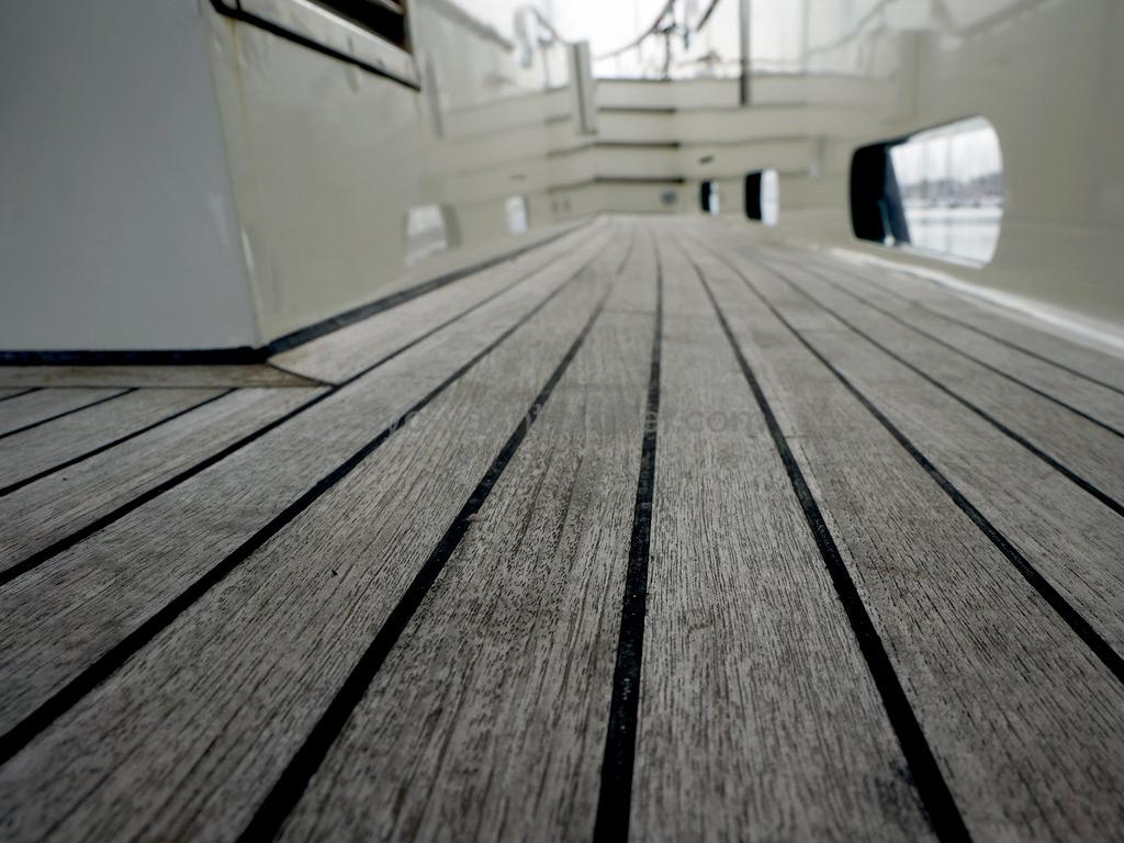 Searocco 1500 Trawler - Teak deck detail