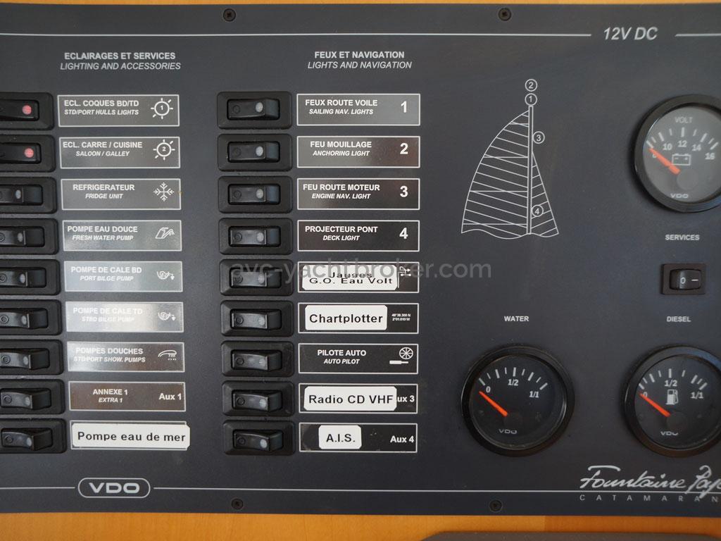 AYC - Lavezzi 40 / Chart table electric pannel