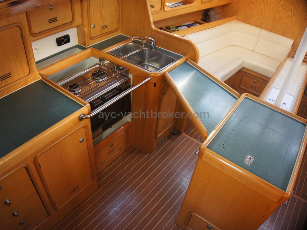 Galley with additional countertop
